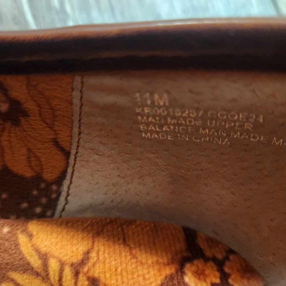 Korks Womans Florence Brown Leather Loafers Size 11 - Picture 8 of 9